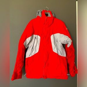 North face Men’s  beautiful Red/grey mountain jacket in S/P